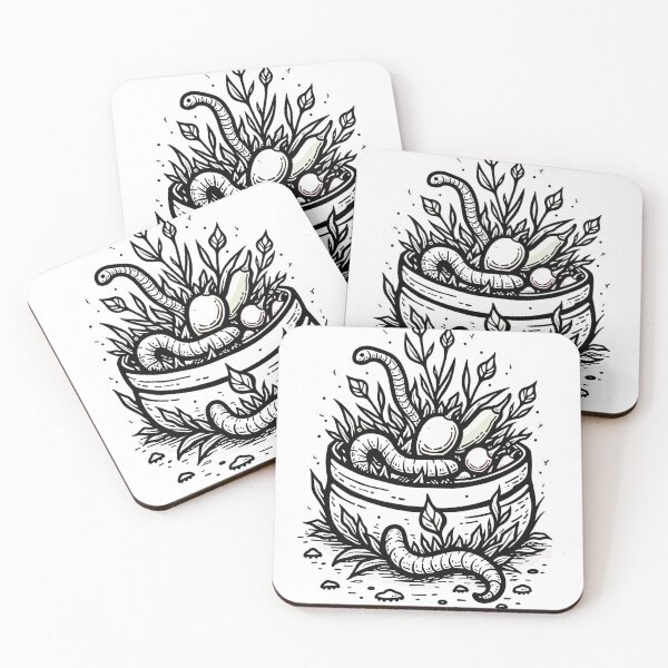 Item preview, Eco Warrior: Compost Bin Tattoo Flash designed and sold by Qubivibe.