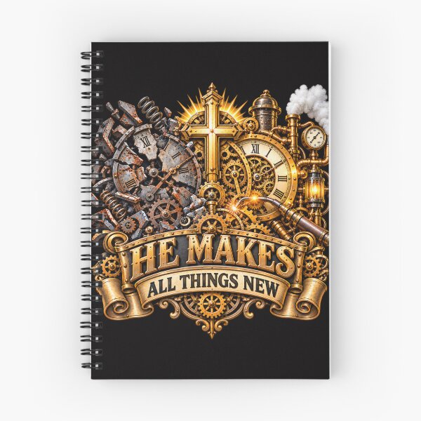 Item preview, He Makes All Things New, Christian Steampunk Style designed and sold by TheBibleStop.