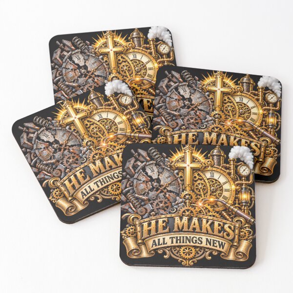 Item preview, He Makes All Things New, Christian Steampunk Style designed and sold by TheBibleStop.