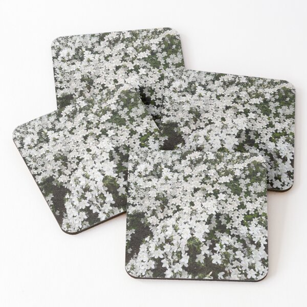 Item preview, white flower meadow designed and sold by chickflickcomfort.