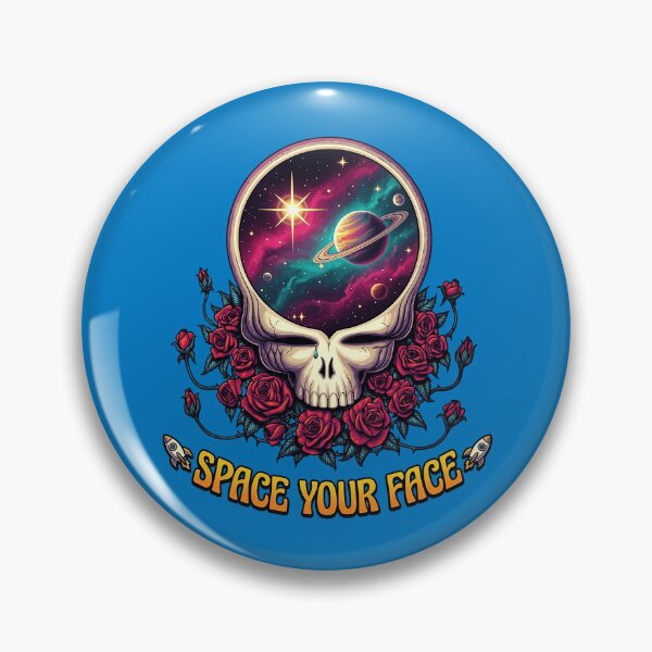 Item preview, Space Your Face Cosmic Skull Design designed and sold by BunkerStore.