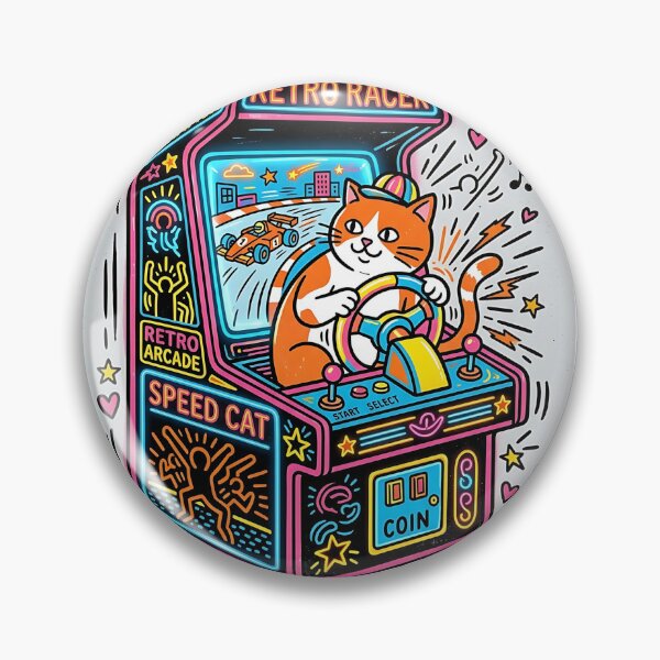 Item preview, British Shorthair Arcade Racer designed and sold by PictoVibe.