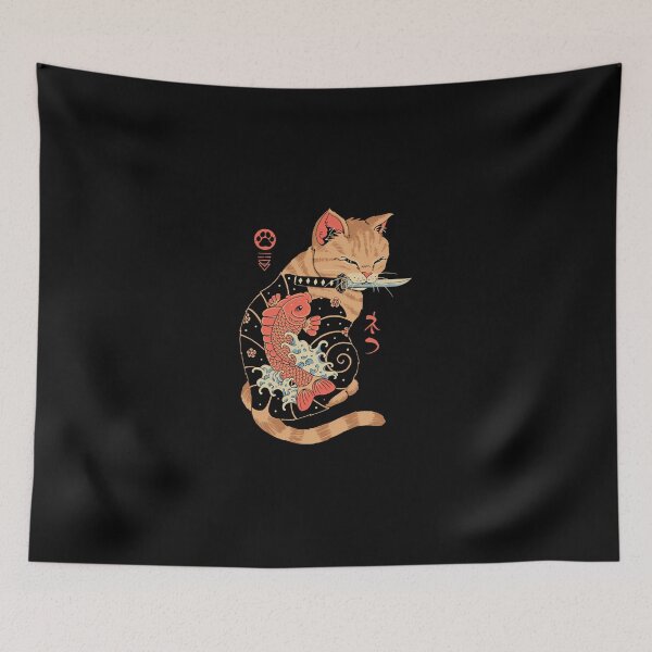 Item preview, Carp Tattooed Cat designed and sold by strouddunkg.