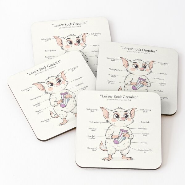 Item preview, Cryptid Field Guide: The Lesser Sock Gremlin designed and sold by PictorialWhimsy.