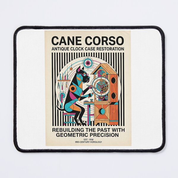 Item preview, Cane Corso Clock Case Restorer designed and sold by PictoVibe.