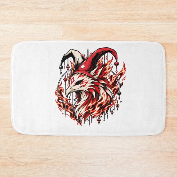 Item preview, Grinning phoenix wearing a jester's cap designed and sold by Jester-Store.