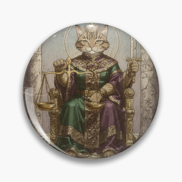 Item preview, Justice - Tarot Cat designed and sold by PictorialWhimsy.