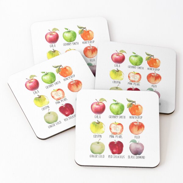 Item preview, Many Kinds Cute Apples Colors for Orchard Harvest Season designed and sold by nryum.