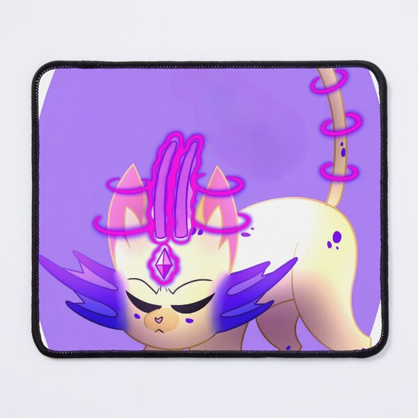Item preview, Neon Psychic Alien Cat Dreamcore Cartoon designed and sold by Ftahehasane.