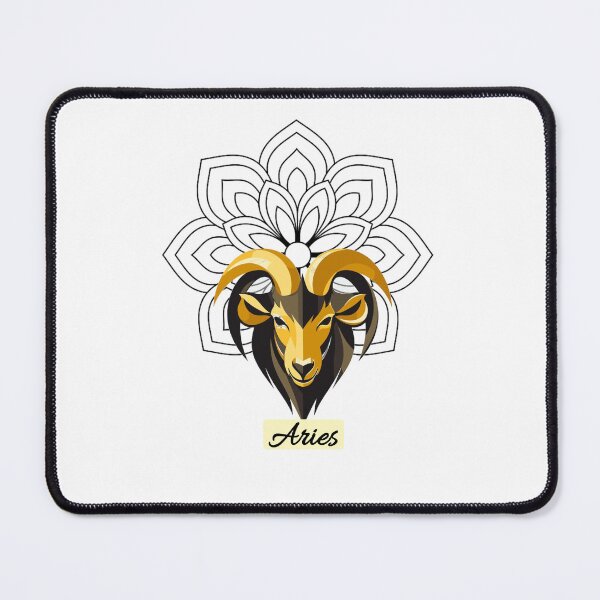 Item preview, Aries Zodiac Mandala Illustration designed and sold by Sakshiartwork.