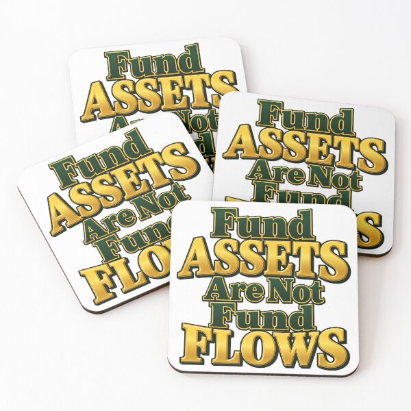 Item preview, Fund Assets and Flows in Gold Serif Lettering designed and sold by Bikivuno.