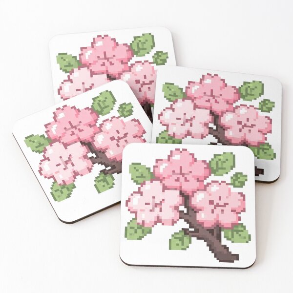 Item preview, Cherry Blossom Sakura Pixel Art designed and sold by fozero Pixel.