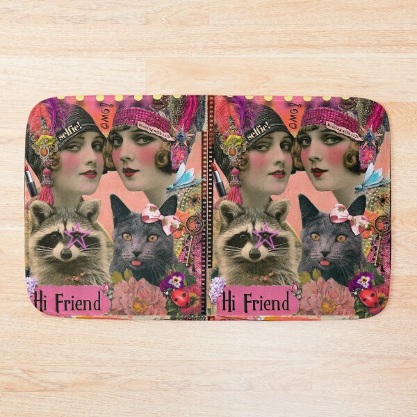 Item preview, Flapper Girlz With Pet Cat & Raccoon  designed and sold by AsheDinaArt.