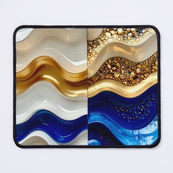 Item preview, Intricate Duality of Royal Navy Velvet and Gold Filigree designed and sold by Vicky Brago-Mitchell®.