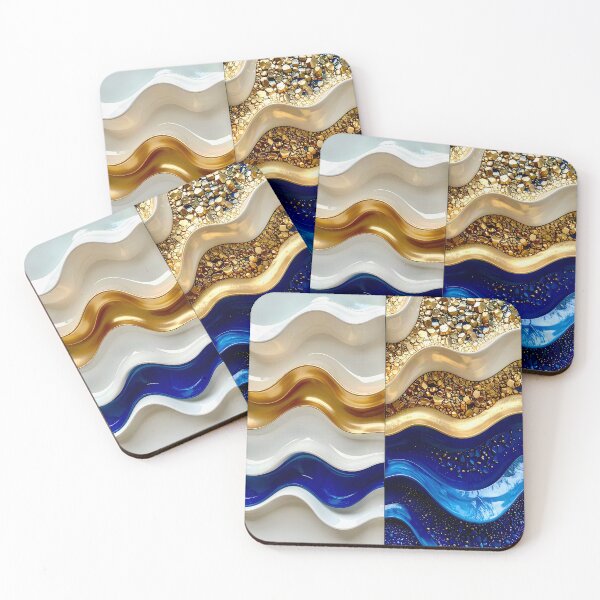 Item preview, Intricate Duality of Royal Navy Velvet and Gold Filigree designed and sold by Vicky Brago-Mitchell®.