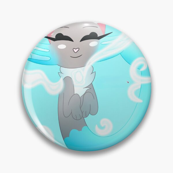 Item preview, Pastel Cyan Mer-Cat Glowing Water Cartoon designed and sold by Ftahehasane.