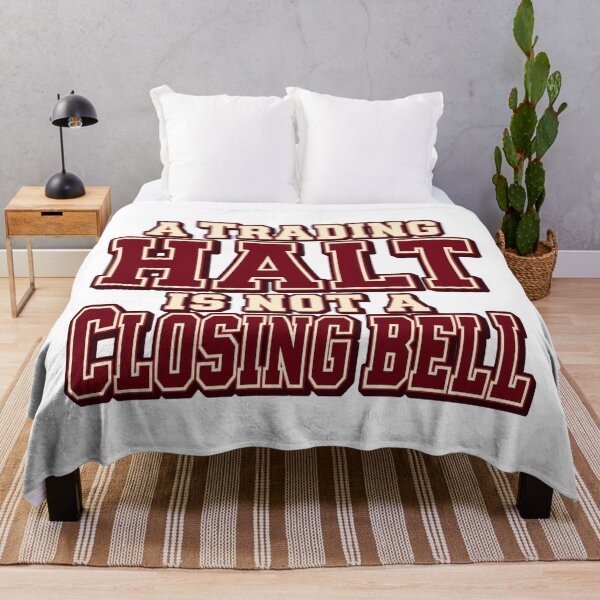 Item preview, Trading Halt and Closing Bell Varsity Lettering designed and sold by Bikivuno.