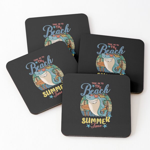 Item preview, Cool Shark Surfer Summer Beach Holiday Art designed and sold by JesseDenny.