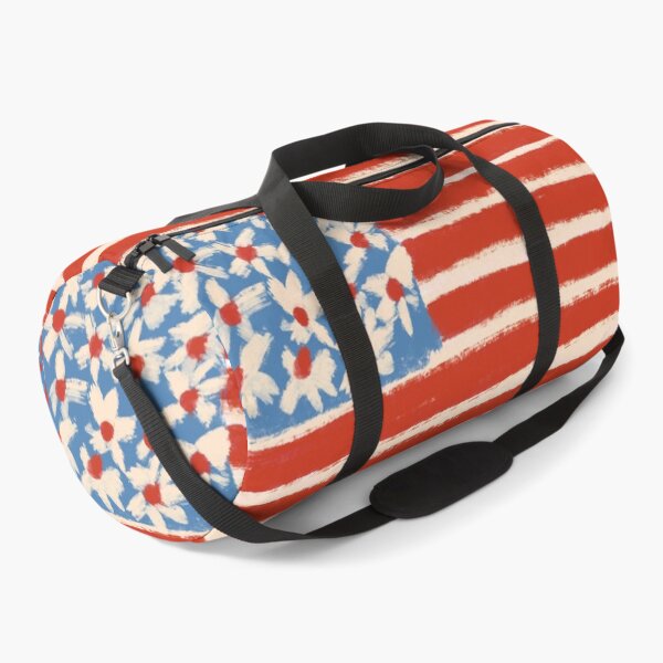 Item preview, Hand Painted floral USA flag designed and sold by The-Goods.
