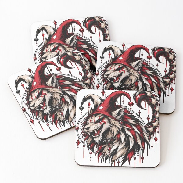 Item preview, Grinning manticore wearing a jester's cap designed and sold by Jester-Store.