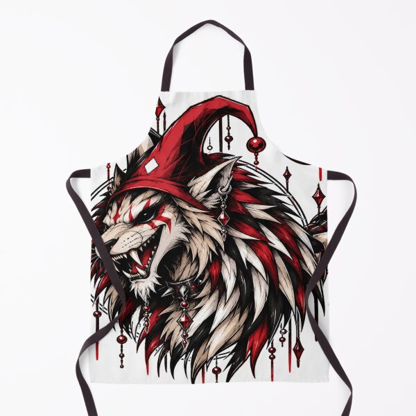 Item preview, Grinning manticore wearing a jester's cap designed and sold by Jester-Store.