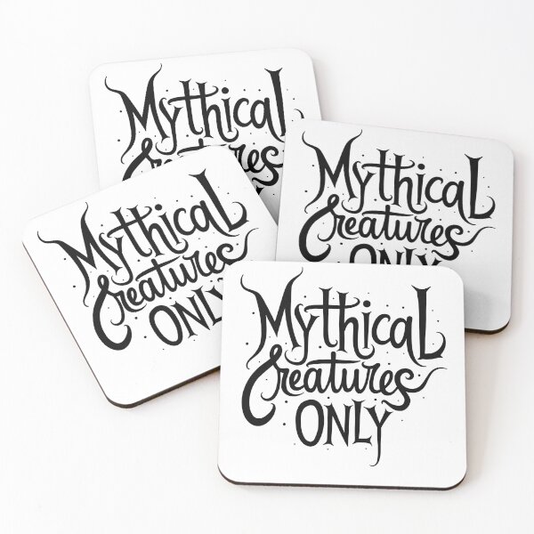 Item preview, Mythical Creatures Only - Bold Black Ink Lettering Design designed and sold by Qubivibe.
