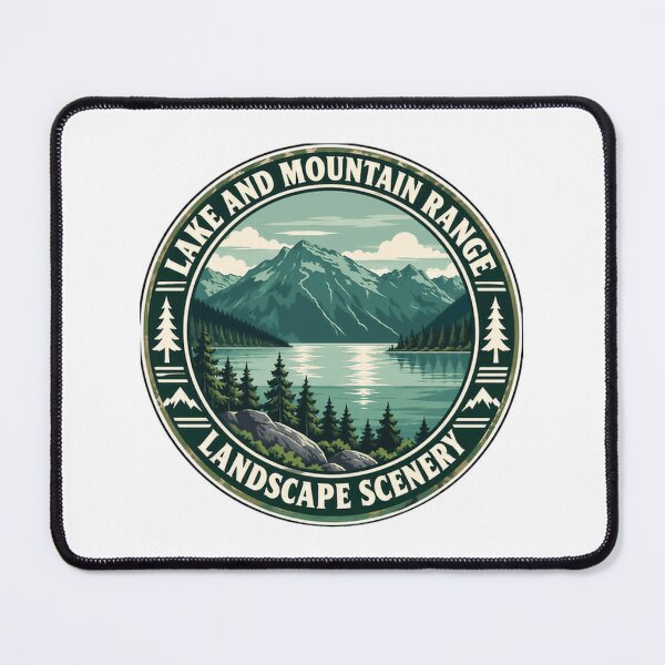 Item preview, Lake And Mountain Range Landscape Scenery Outdoors Nature Hiker Explorer designed and sold by NeedForParks.