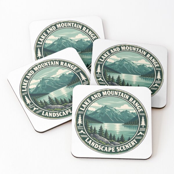 Item preview, Lake And Mountain Range Landscape Scenery Outdoors Nature Hiker Explorer designed and sold by NeedForParks.