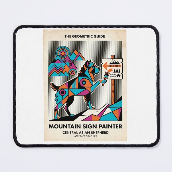 Item preview, Central Asian Shepherd Trail Sign Painter designed and sold by PictoVibe.
