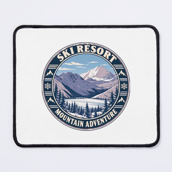 Item preview, Ski Resort Mountain Adventure Skier Snowboarder Winter Sports designed and sold by SEEM-drawing.