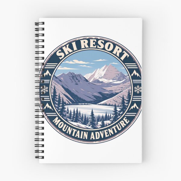 Item preview, Ski Resort Mountain Adventure Skier Snowboarder Winter Sports designed and sold by SEEM-drawing.