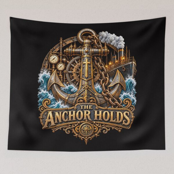 Item preview, The Anchor Holds, Christian Steampunk style designed and sold by TheBibleStop.