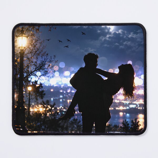 Item preview, Romantic Night Couple Silhouette | Moonlight Love designed and sold by Extravanganzza.