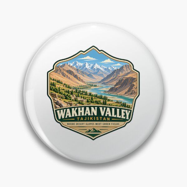Item preview, Wakhan Valley Tajikistan Where Desert Slopes Meet Green Fields Travel Adventure Hiking designed and sold by JonesFlora2025.