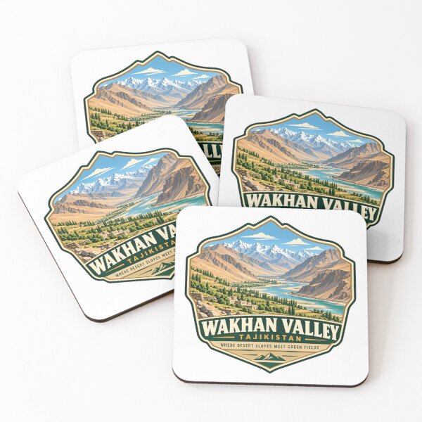 Item preview, Wakhan Valley Tajikistan Where Desert Slopes Meet Green Fields Travel Adventure Hiking designed and sold by JonesFlora2025.