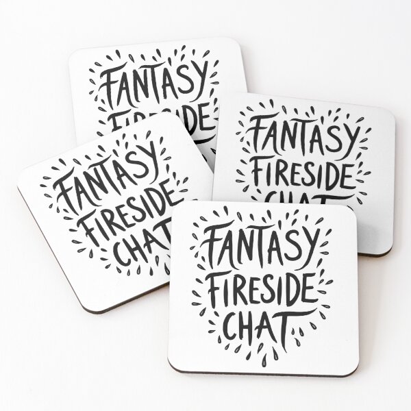 Item preview, FANTASY FIRESIDE CHAT - Bold Black Ink Typography designed and sold by Qubivibe.