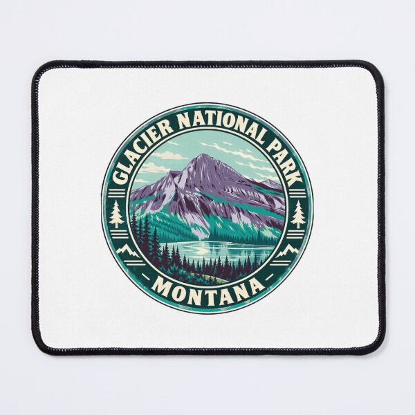Item preview, Glacier National Park Montana National Park Travel Hiking Souvenir designed and sold by SEEM-drawing.