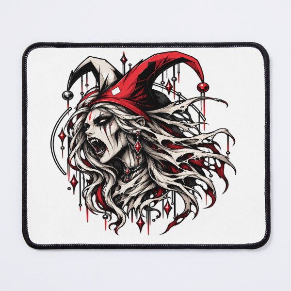 Item preview, Grinning banshee wearing a jester's cap designed and sold by Jester-Store.