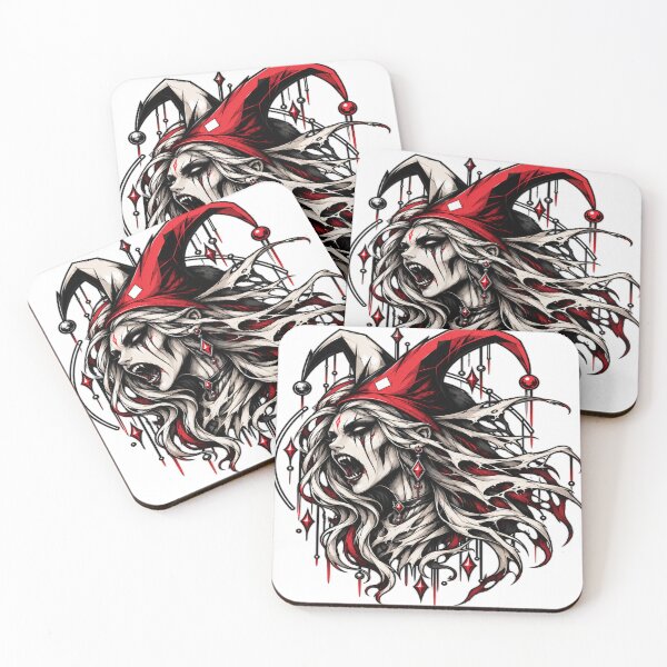 Item preview, Grinning banshee wearing a jester's cap designed and sold by Jester-Store.