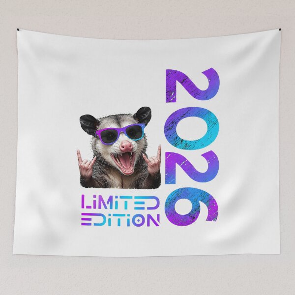 Item preview, 2026-Limited-Edition-Possum-Meme-Rock-Retro lovers designed and sold by numenee.