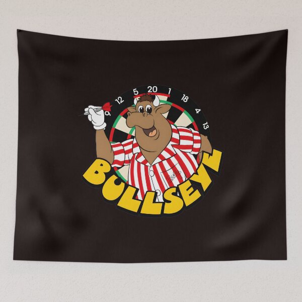 Item preview, Bullseye Bull Cartoon Darts Player Fun designed and sold by ASTRAXO.