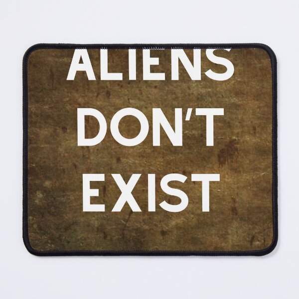 Item preview, Why aliens don't exist - Hugh Mann - Joke Notebook cover designed and sold by Creepy Princess Creations.