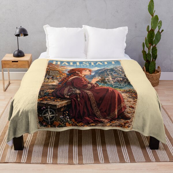 Item preview, Austria, Hallstatt Autumn Forest - Coffee Among the Autumn Leaves designed and sold by DibujandoPorfa.