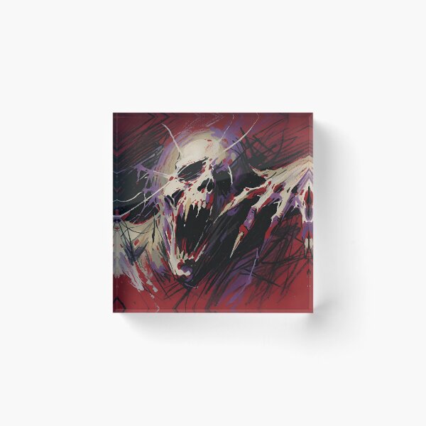 Artikelvorschau, Crimson Resonance – Abstrakte schreiende Totenkopf- und Ghul-Kunst entworfen und verkauft von AetheraVI.