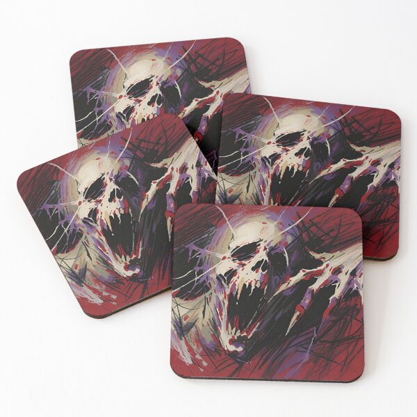 Item preview, Crimson Resonance - Abstract Screaming Skull & Ghoul Art designed and sold by AetheraVI.