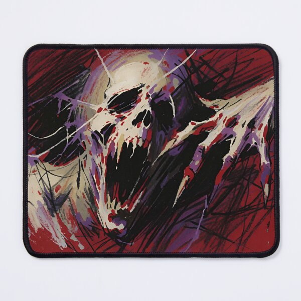 Item preview, Crimson Resonance - Abstract Screaming Skull & Ghoul Art designed and sold by AetheraVI.