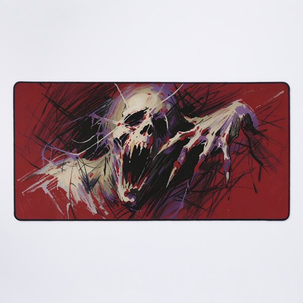 Item preview, Crimson Resonance - Abstract Screaming Skull & Ghoul Art designed and sold by AetheraVI.