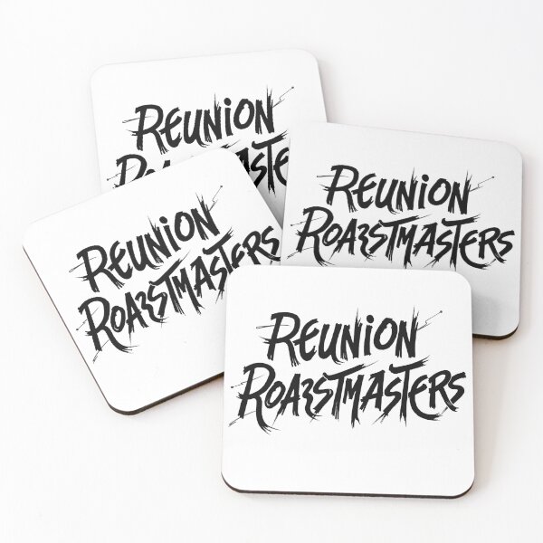 Item preview, Reunion Roastmasters: Bold Black Ink Typography Design designed and sold by Qubivibe.