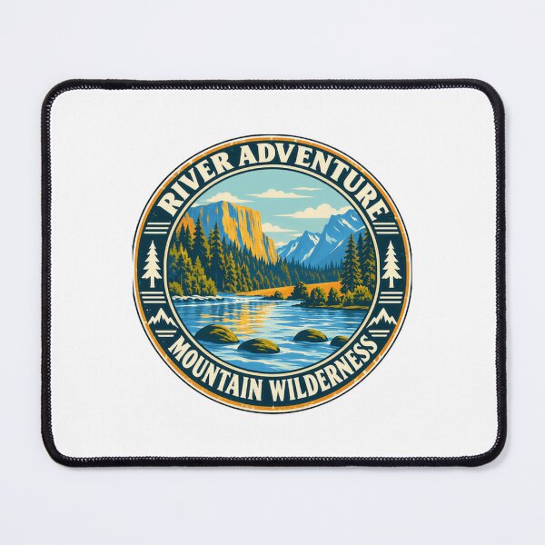 Item preview, River Adventure Mountain Wilderness Outdoors Hiker Camper Nature Explorer designed and sold by SEEM-drawing.