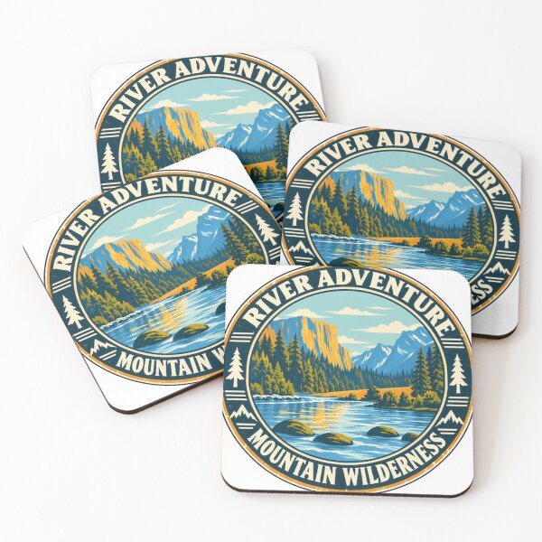 Item preview, River Adventure Mountain Wilderness Outdoors Hiker Camper Nature Explorer designed and sold by SEEM-drawing.